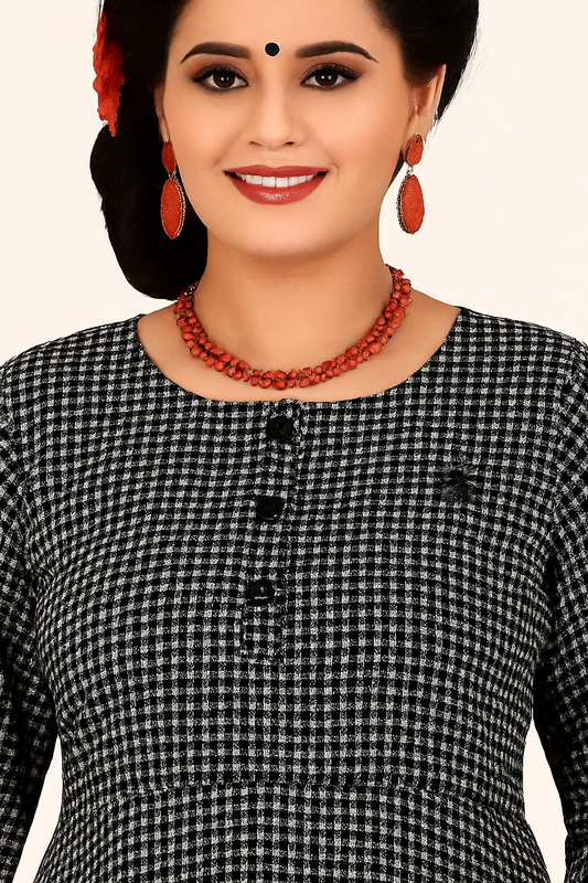 Maternity Feeding Kurta for Women | Cotton Blend Nursing Dress with Concealed Vertical Zippers for Easy Breastfeeding | Comfortable and Stylish Pregnancy Wear - XL & XXL