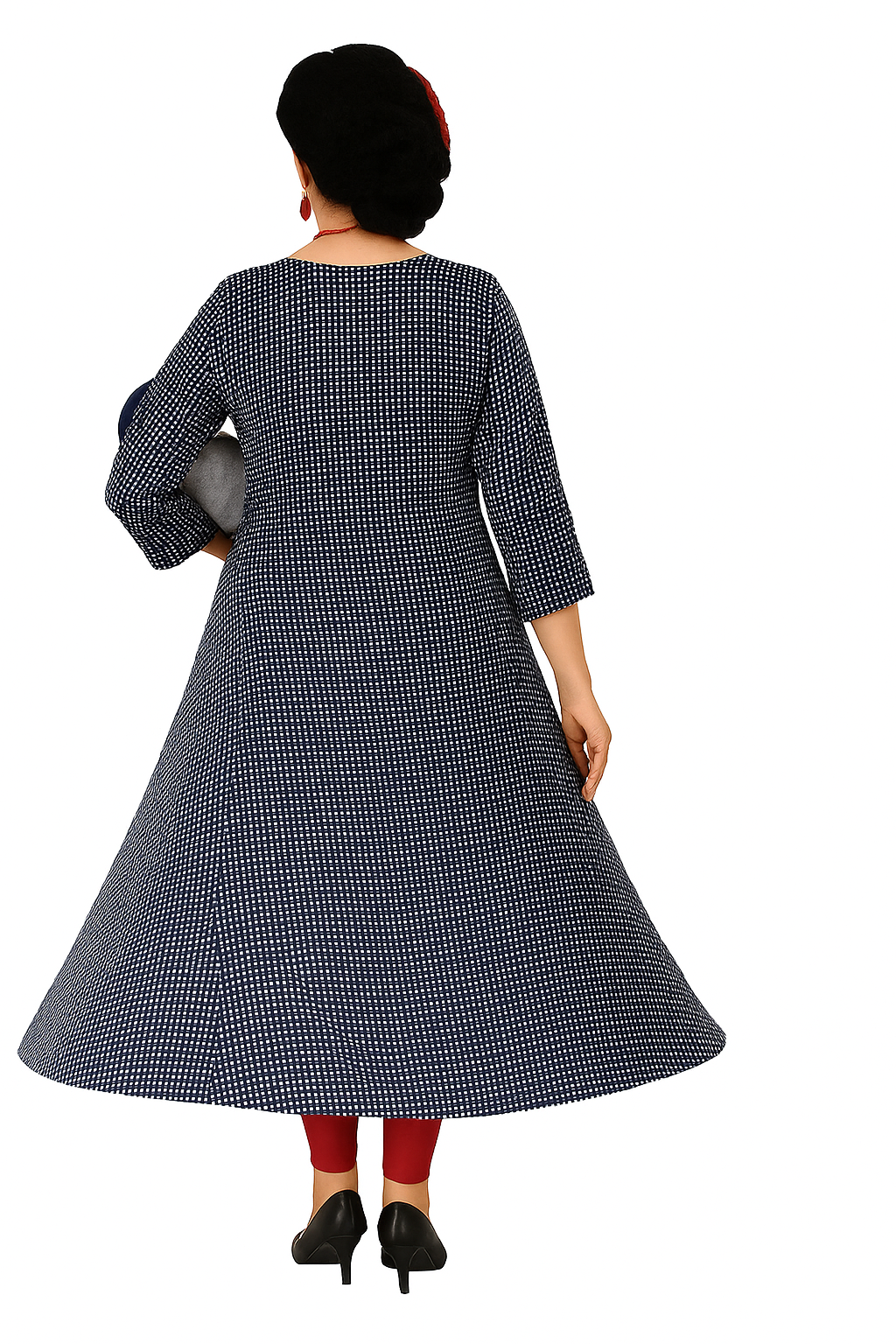 Maternity Feeding Kurta for Women | Cotton Blend Nursing Dress with Concealed Vertical Zippers for Easy Breastfeeding | Comfortable and Stylish Pregnancy Wear - XL & XXL