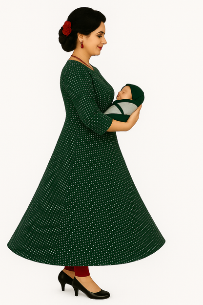 Maternity Feeding Kurta for Women | Cotton Blend Nursing Dress with Concealed Vertical Zippers for Easy Breastfeeding | Comfortable and Stylish Pregnancy Wear - XL & XXL